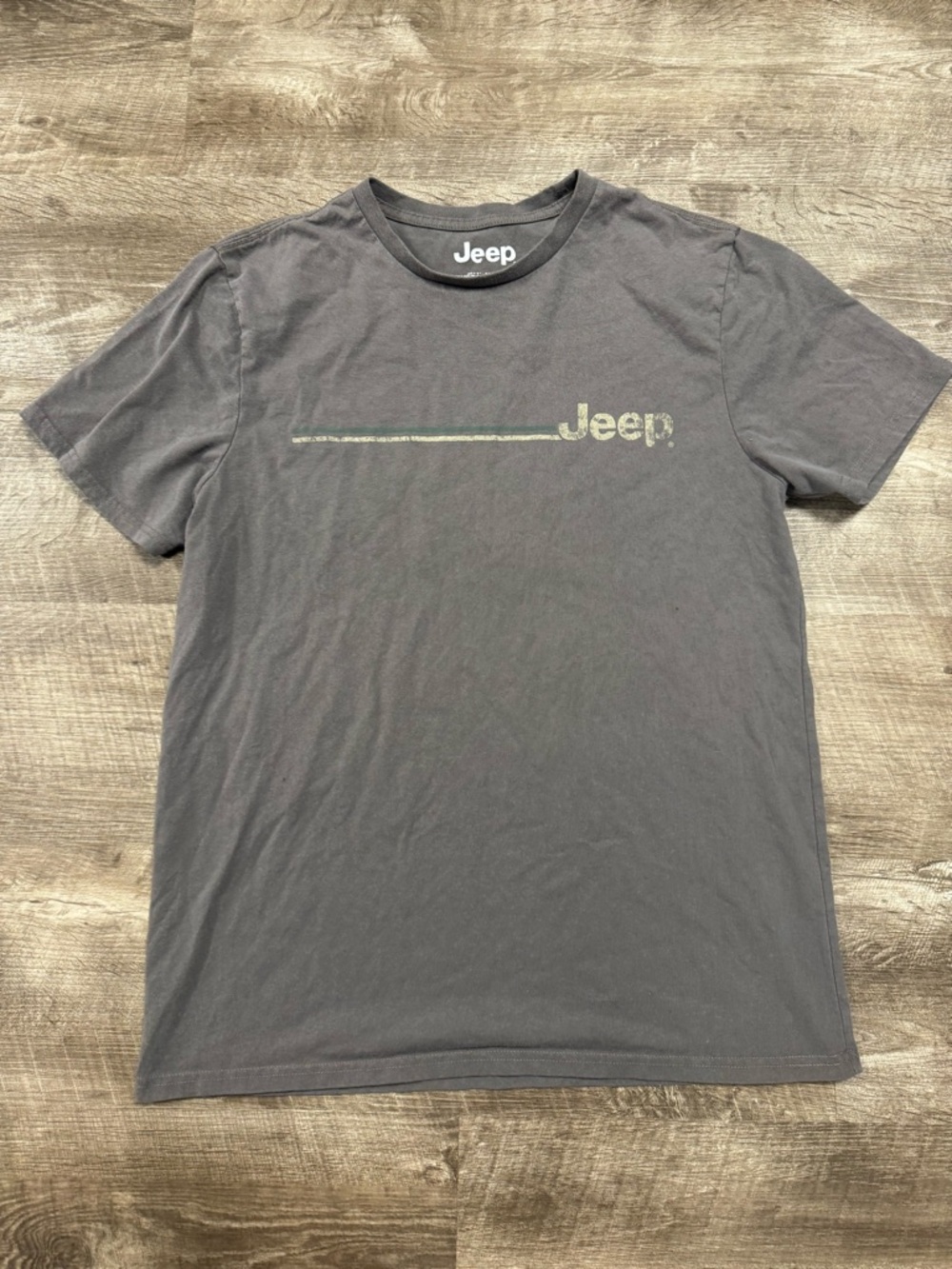 JEEP Grey Jeep Wrangler Print T-Shirt Size Medium